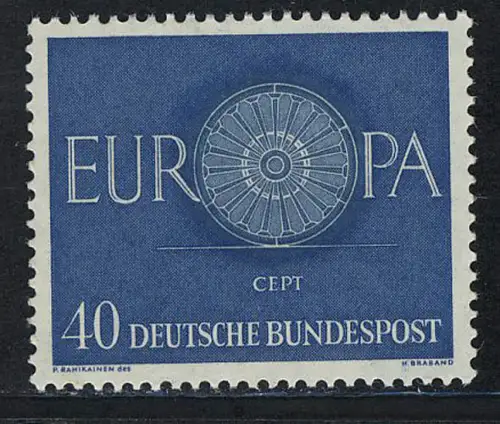339 Europa 40 Pf Wagenrad  **