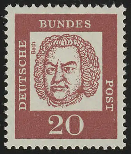 352 Bedeutende Deutsche 20 Pf ** Bach