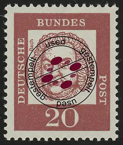 352 Principales Deutsches 20 Pf O Bach