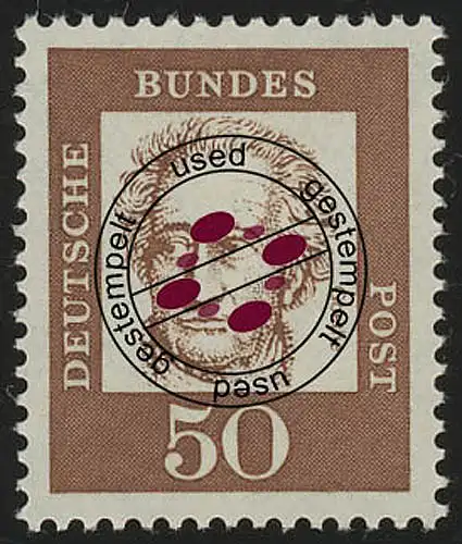 356 Bedeutende Deutsche 50 Pf Goethe, gestempelt O