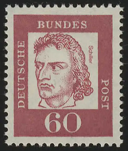 357 Bedeutende Deutsche 60 Pf ** Schiller