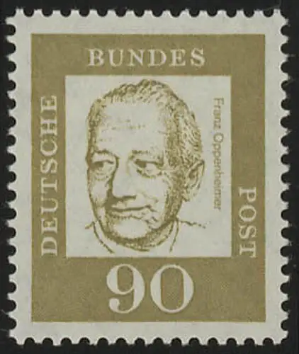 360 Bedeutende Deutsche 90 Pf Oppenheimer, postfrisch **
