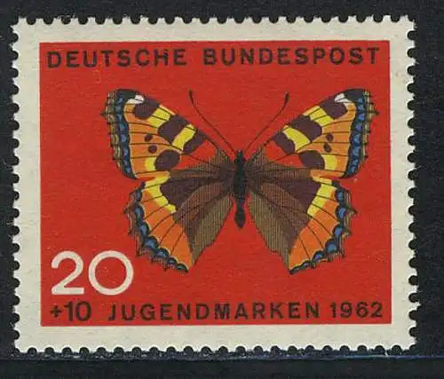 378 Jugend Schmetterlinge 20+10 Pf Kleiner Fuchs **