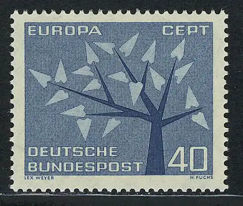 384 Europa 40 Pf Blätter **