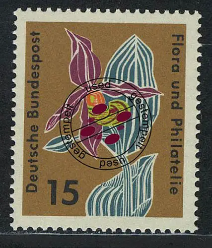 393 Flora 15 Pf Frauenschuh O gestempelt