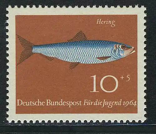 412 Jugend Fische 10+5 Pf Hering **