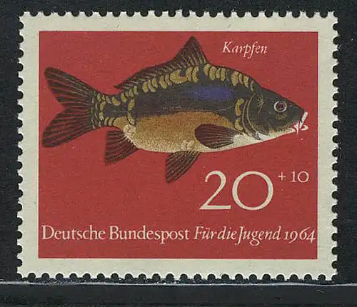 414 Jugend Fische 20+10 Pf Karpfen **