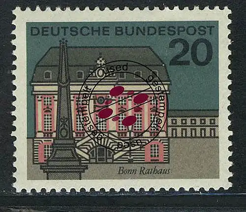 424 Hauptstädte 20 Pf Bonn O gestempelt