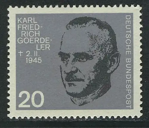 435 aus Block Widerstandskämpfer 20 Pf Goerdeler **