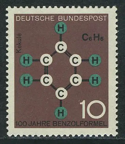 440 Wissenschaft 10 Pf Benzolformel **