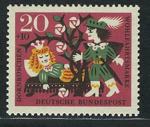 449 Frères bien-être Grimm 20+10 Pf Dornröchen **