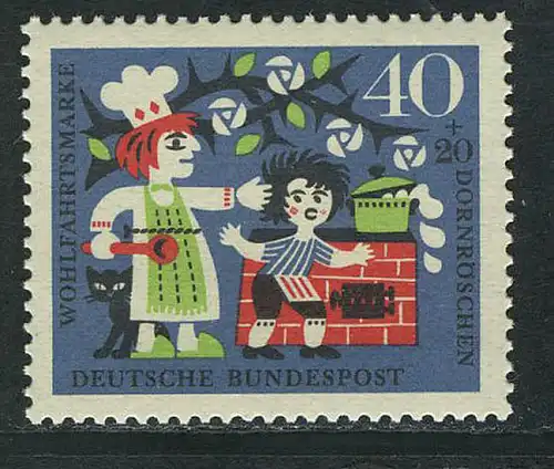 450 Wohlfahrt Brüder Grimm 40+20 Pf Dornröschen **