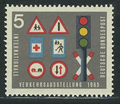 468 Verkehrsausstellung 5 Pf Verkehrsschilder **