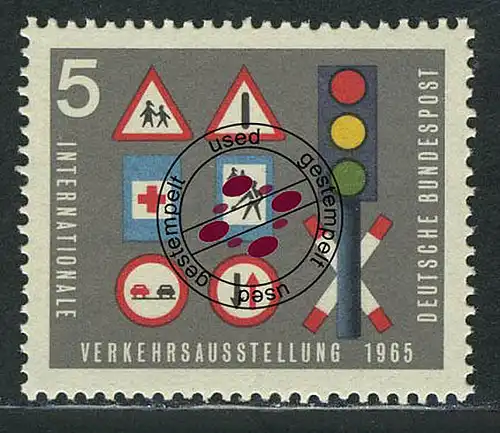 468 Exposition de trafic 5 Pf Signalisation de circulation O