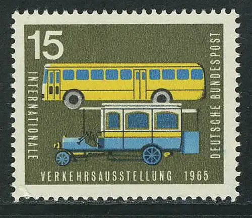 470 Verkehrsausstellung 15 Pf Postomnibus **