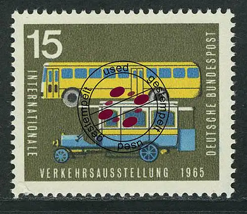 470 Verkehrsausstellung 15 Pf Postomnibus O