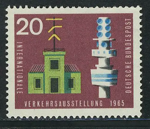 471 Verkehrsausstellung 20 Pf Zeigertelegraph **
