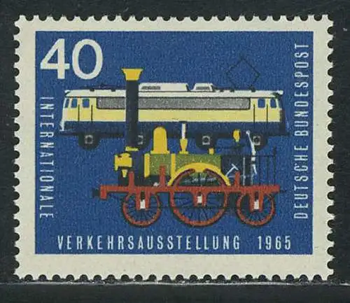 472 Verkehrsausstellung 40 Pf Lokomotive **