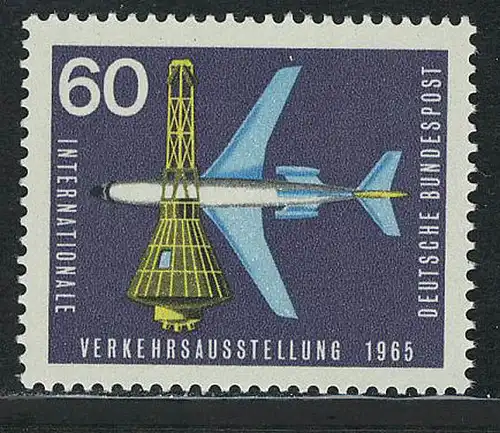 473 Verkehrsausstellung 60 Pf Weltraumkapsel **