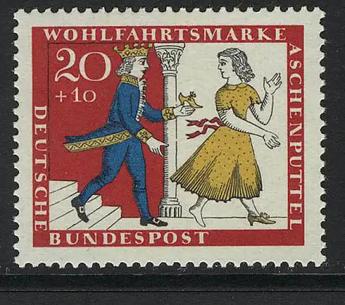 487 Wohlfahrt Brüder Grimm 20+10 Pf Aschenputtel **