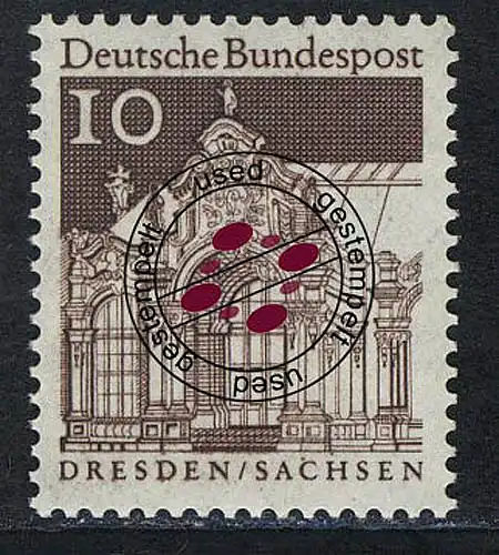 490 Bauwerke 10 Pf Wallpavillon O