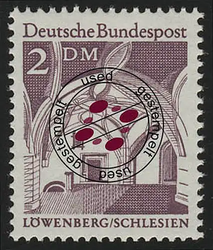 503 Bauwerke 2 DM Bürgerhalle O gestempelt