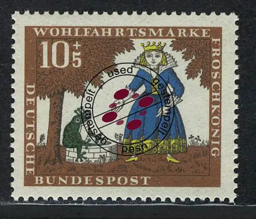 523 Wohlfahrt Brüder Grimm 10+5 Pf Froschkönig O