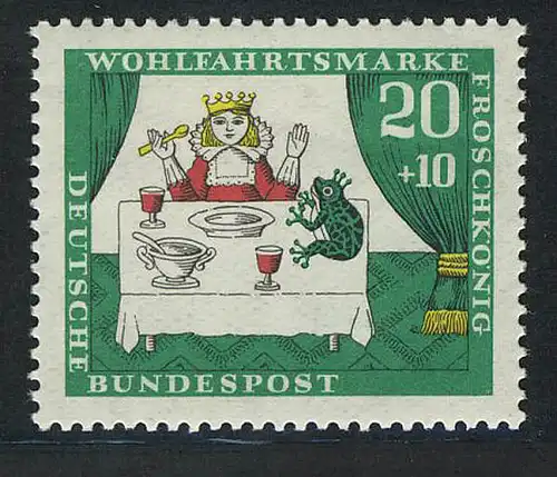 524 Wohlfahrt Brüder Grimm 20+10 Pf Froschkönig **