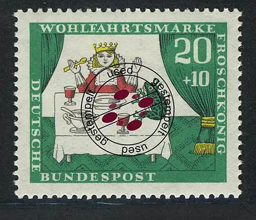 524 Wohlfahrt Brüder Grimm 20+10 Pf Froschkönig O