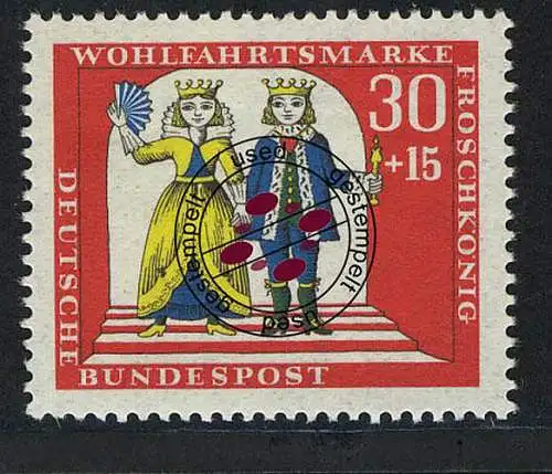 525 Wohlfahrt Brüder Grimm 30+15 Pf Froschkönig O