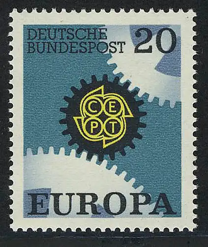 533 Europa 20 Pf Zahnräder **