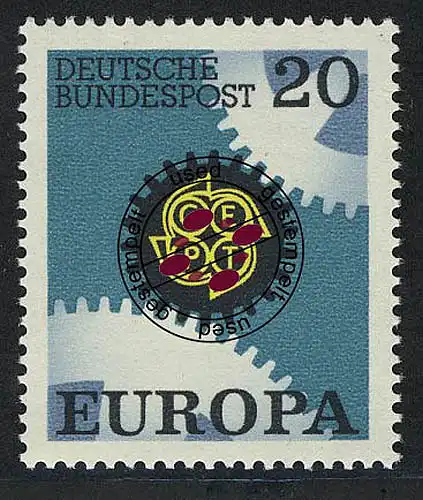 533 Europa 20 Pf Zahnräder O