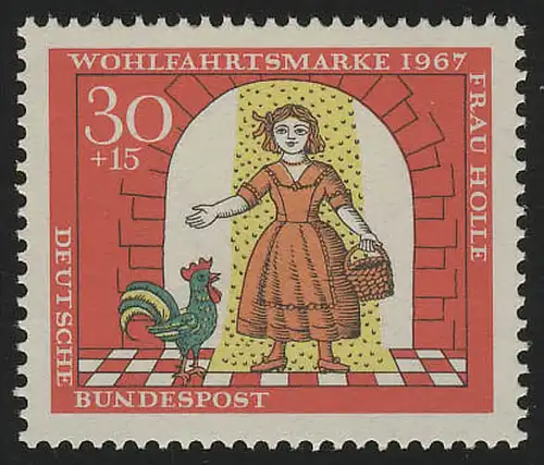 540 Wohlfahrt Brüder Grimm 30+15 Pf Frau Holle **