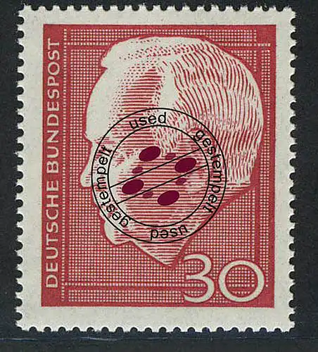 542 Heinrich Lübke 30 Pf O