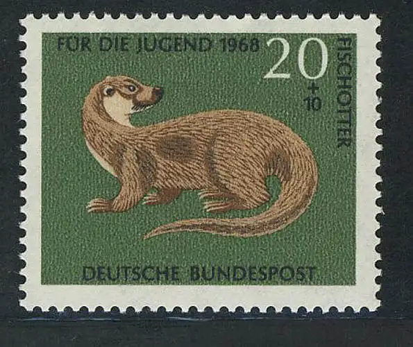 550 Jugend bedrohte Tiere 20+10 Pf Fischotter **