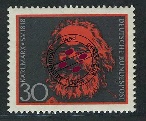 558 Karl Marx O gestempelt