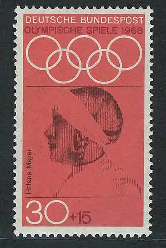 564 Olympische Sommerspiele 30+15 Pf Mayer **