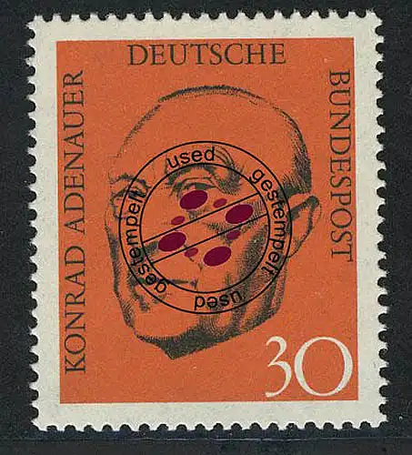 567 Konrad Adenauer O gestempelt