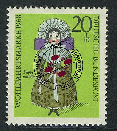 572 Wohlfahrt Puppen 20+10 Pf O