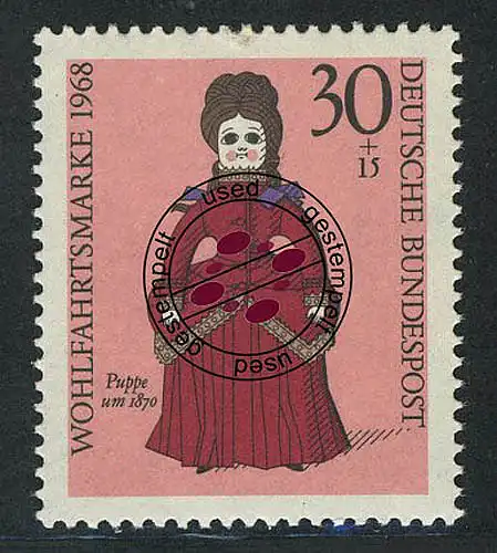 573 Wohlfahrt Puppen 30+15 Pf O