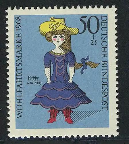 574 Wohlfahrt Puppen 50+25 Pf **