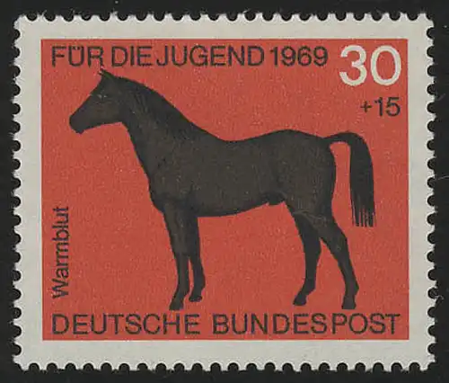 580 Jugend Pferde 30+15 Pf Warmblut **