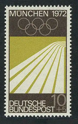 587 Olympische Sommerspiele 10+5 Pf Leichtathletik **