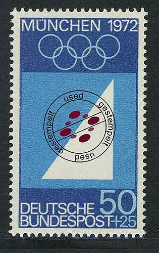 590 Olympische Sommerspiele 50+25 Pf Segeln O