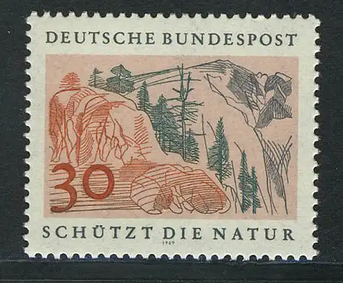 593 Naturschutzjahr 30 Pf Hochgebirge **