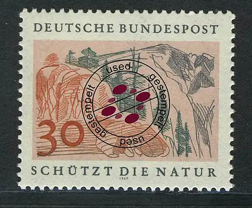 593 Naturschutzjahr 30 Pf Hochgebirge O