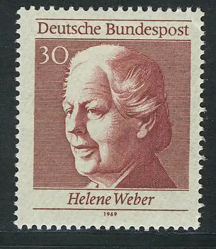 598 aus Block 5 Frauenwahlrecht 30 Pf Helene Weber **