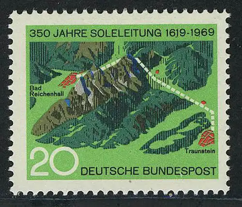 602 Soleleitung ** postfrisch