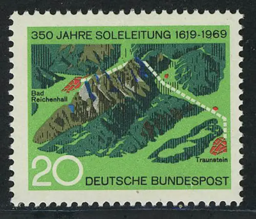 602 Soleleitung, postfrisch **