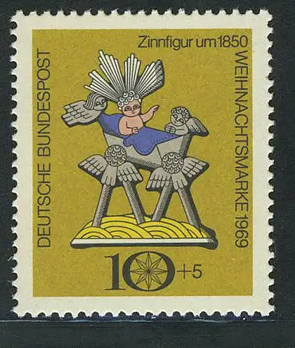 610 Weihnachten 10+5 Pf ** postfrisch